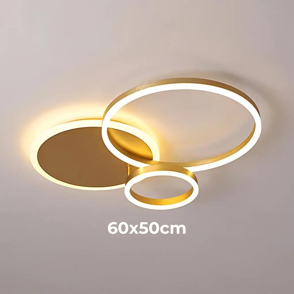 Lustre bureau à cercles LED entrelacés, vue 6