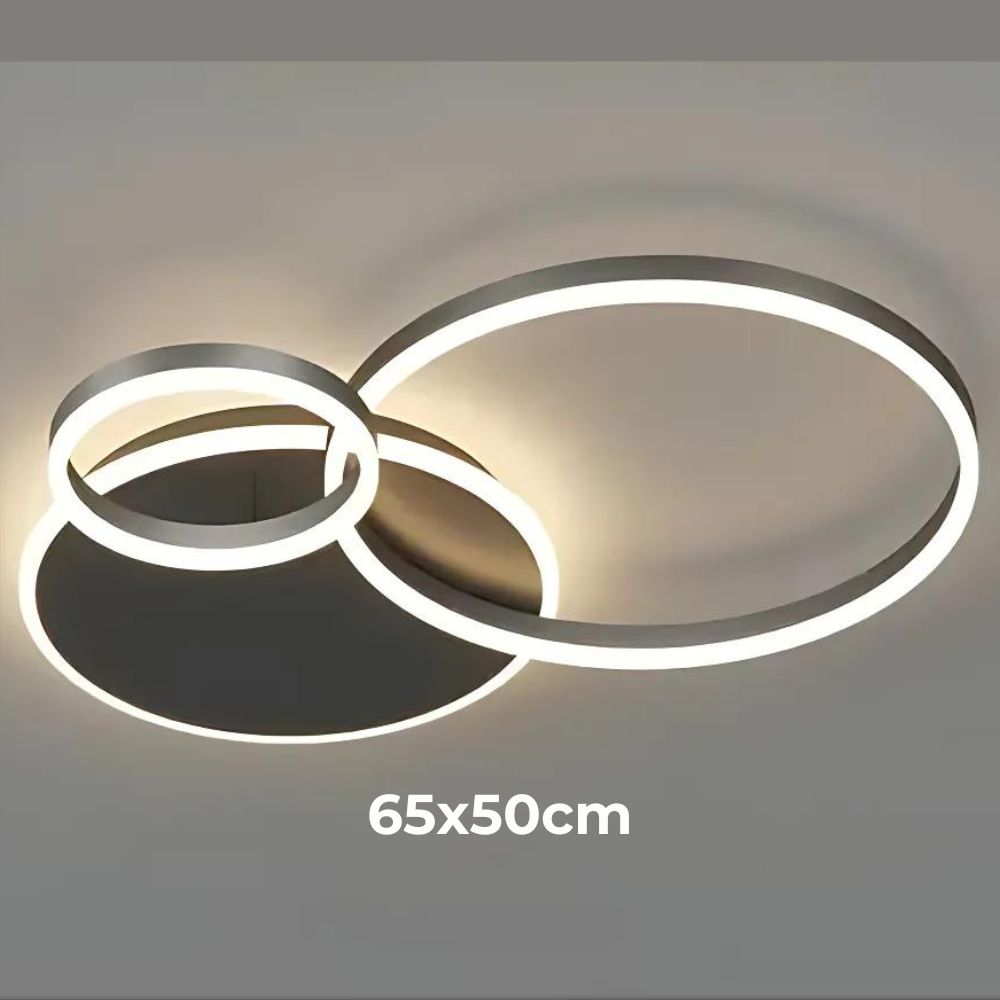 Lustre bureau à cercles LED entrelacés, vue 7