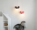 Lustre chambre enfant tête de souris aux oreilles rondes, vue 4