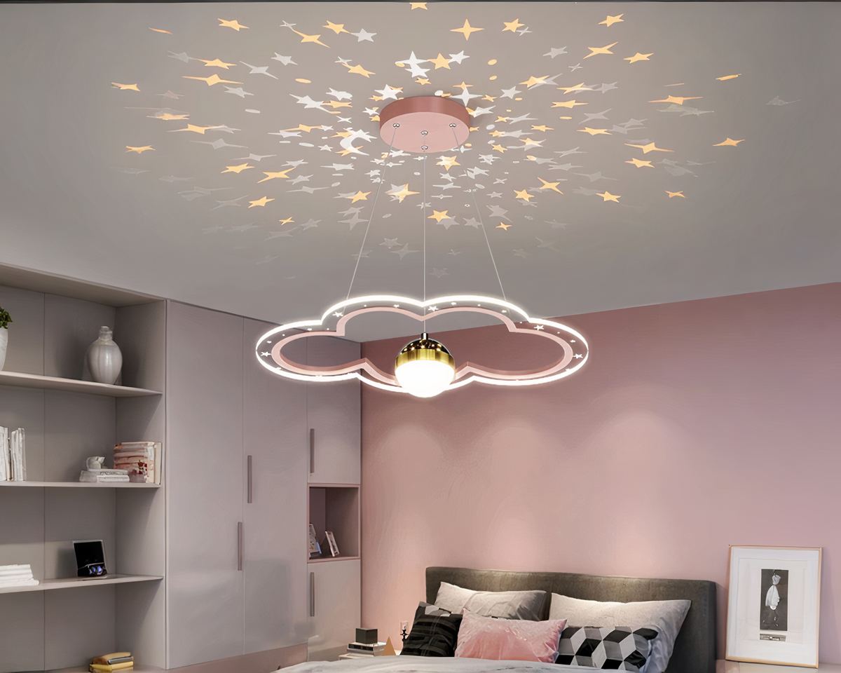 Lustre boule nuage pour chambre d'enfant, vue 5
