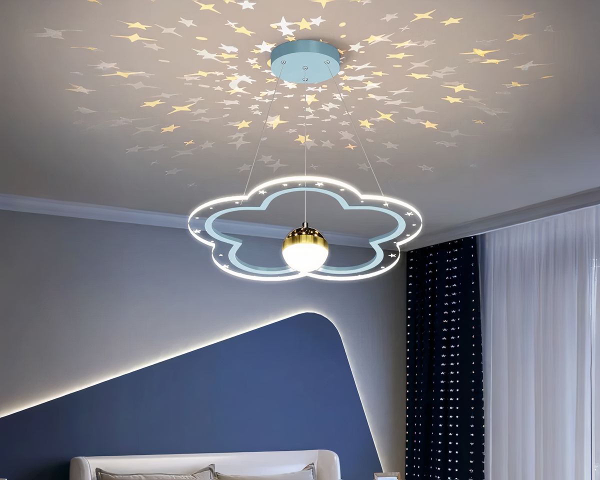Lustre boule nuage pour chambre d'enfant, vue 6