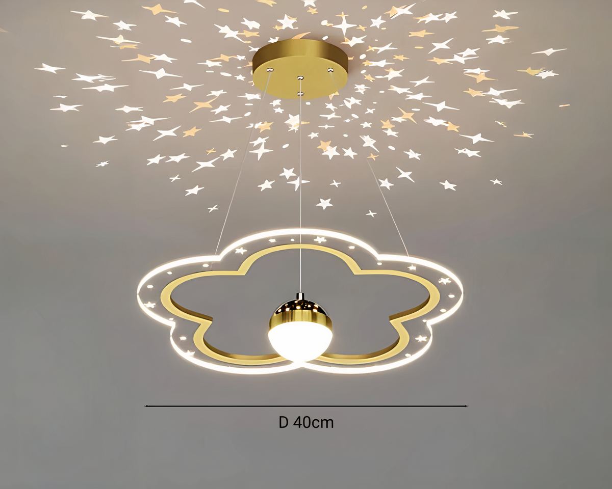 Lustre boule nuage pour chambre d'enfant, vue 9