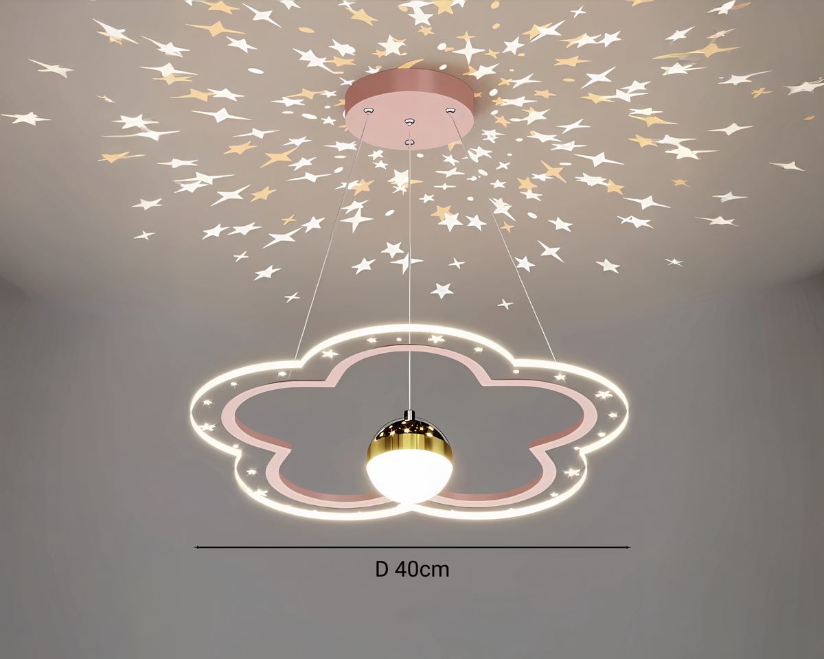 Lustre boule nuage pour chambre d'enfant, vue 10