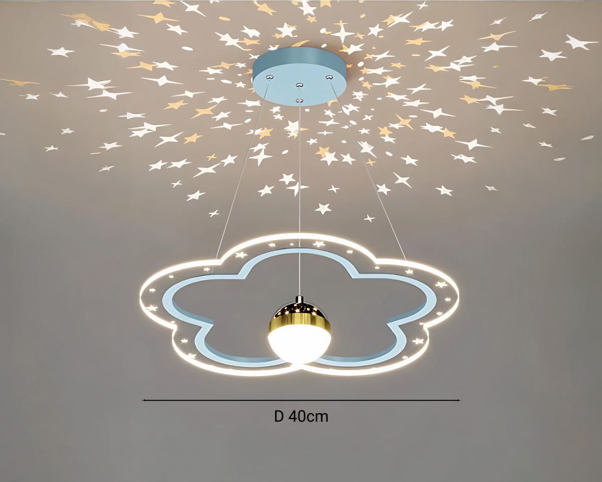 Lustre boule nuage pour chambre d'enfant, vue 11