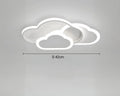 Lustre chambre enfant nuage plat blanc ou rose, vue 7