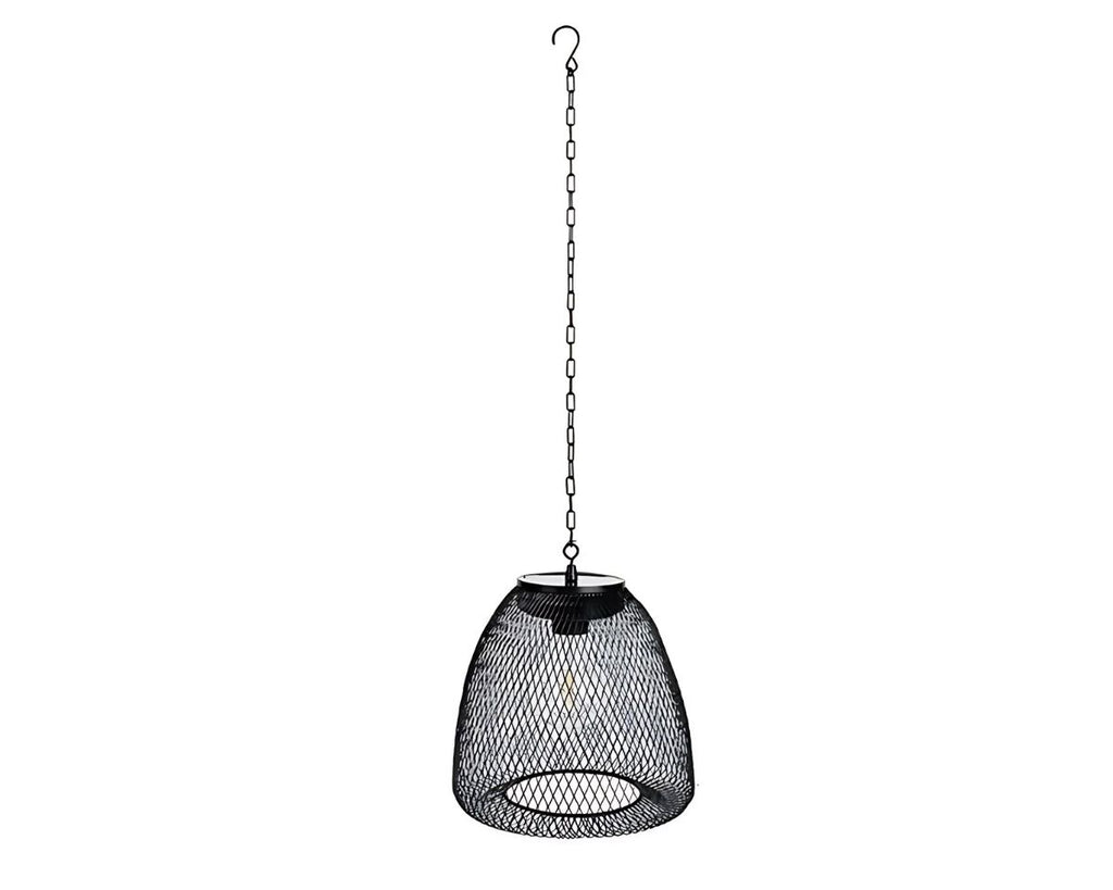 Lustre extérieur solaire cage bohème rotin ou métal, vue 7