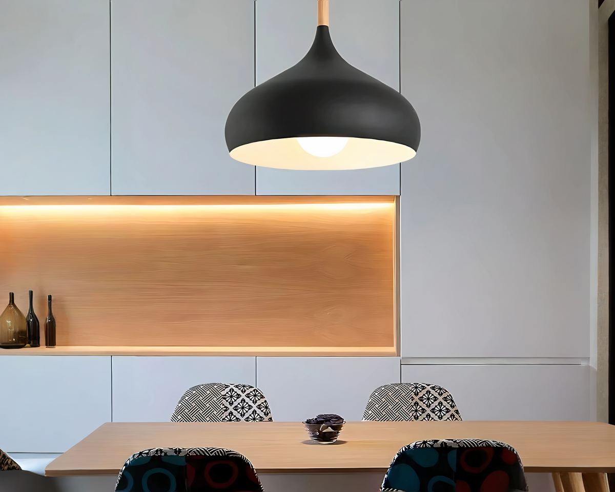 Lustre scandinave dôme haut en sept couleurs, vue 5