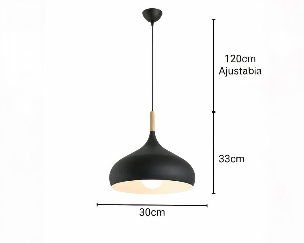Lustre scandinave dôme haut en sept couleurs, vue 7