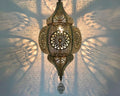 Lustre marocain lanterne vintage à motifs arabesques