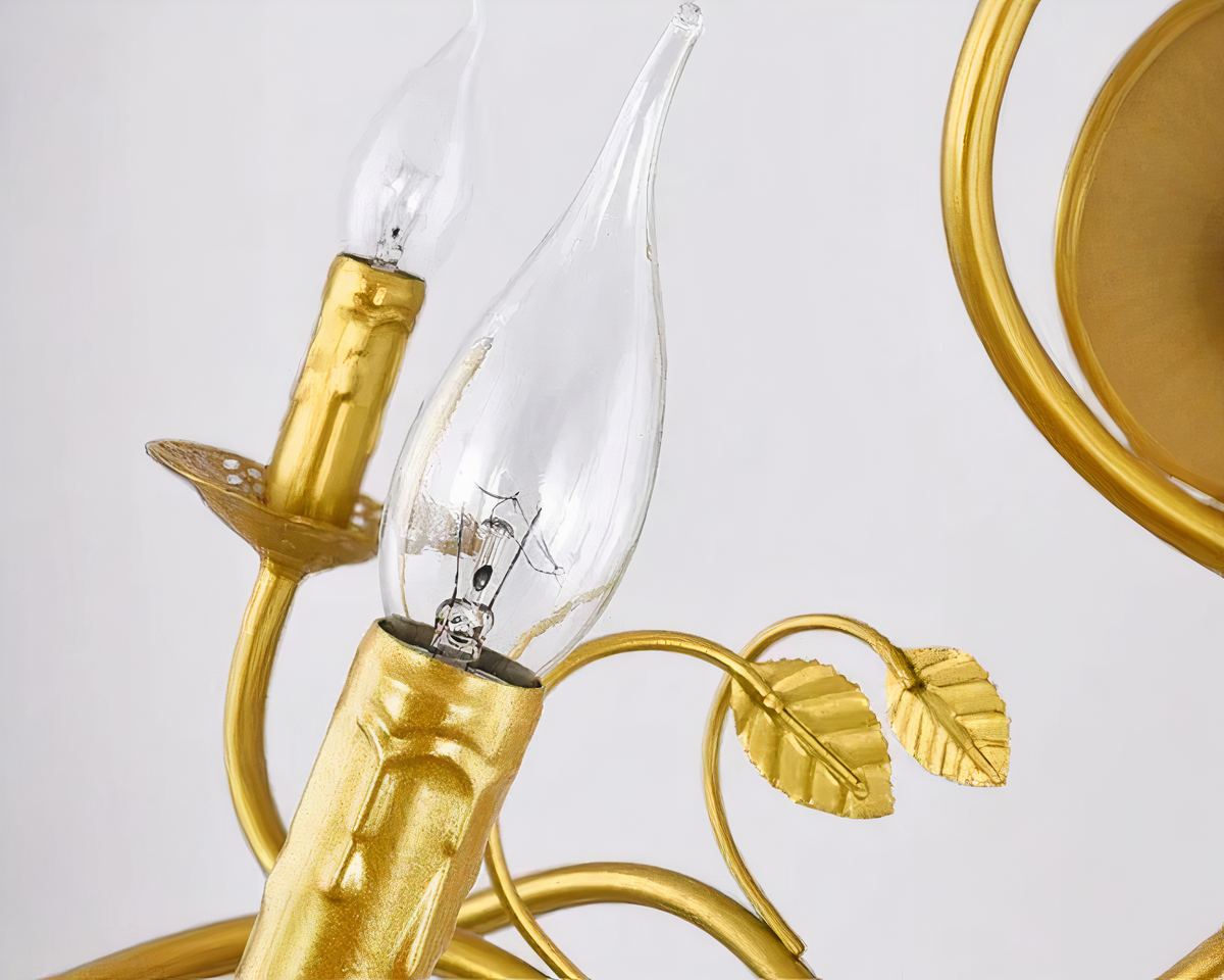 Lustre baroque grand chandelier en fer forgé, vue 11