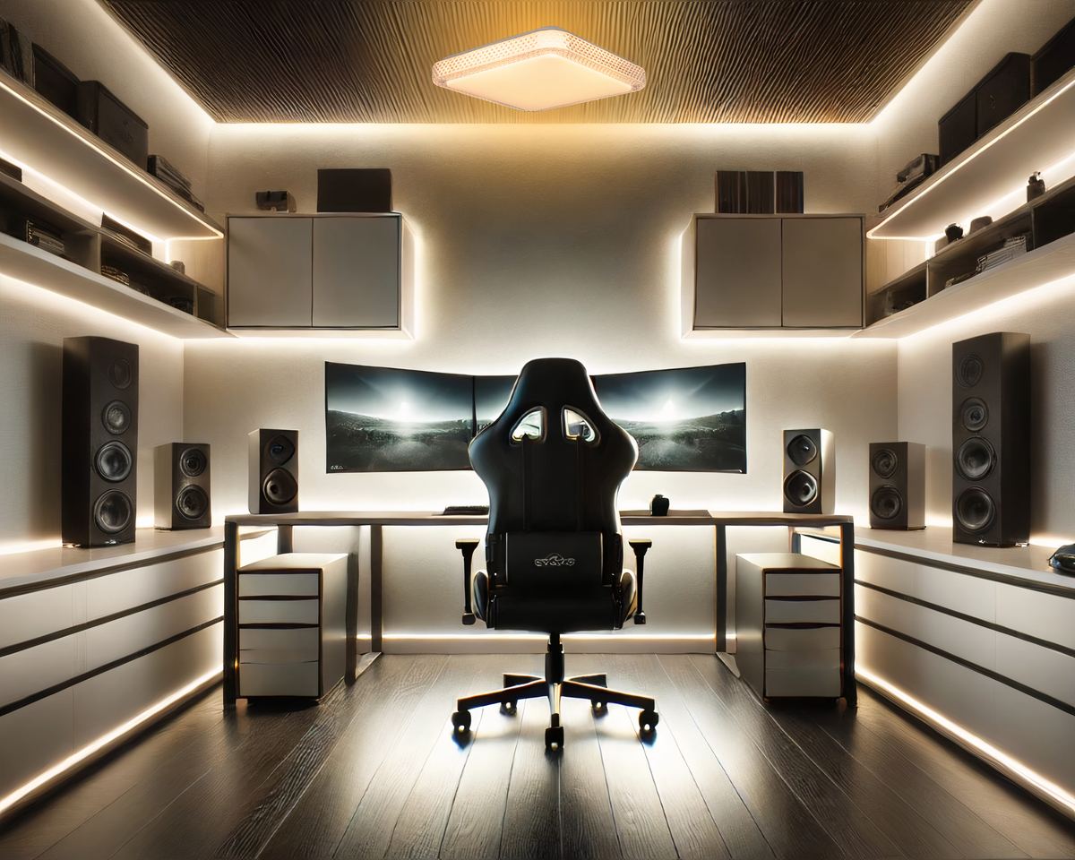 Lustre moderne plafonnier carré connecté pour gamer