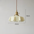 Lustre opaline pastel à collerette ondulée, vue 12