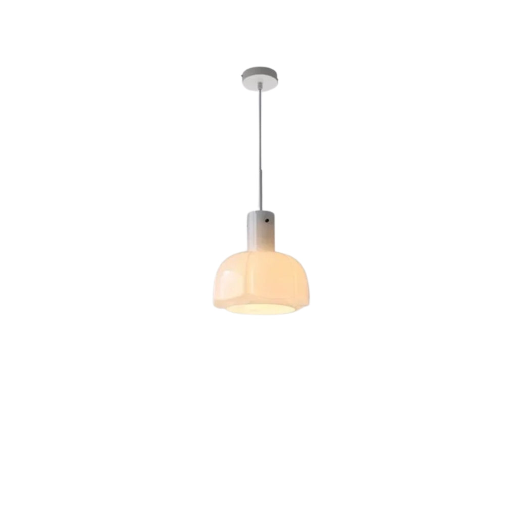 Lustre opaline rétro en verre coloré, cinq teintes, vue 9