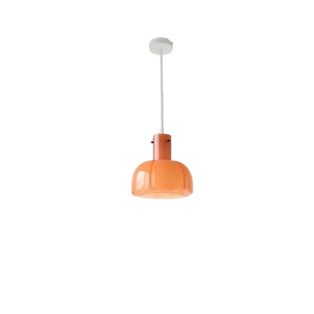 Lustre opaline rétro en verre coloré, cinq teintes, vue 11