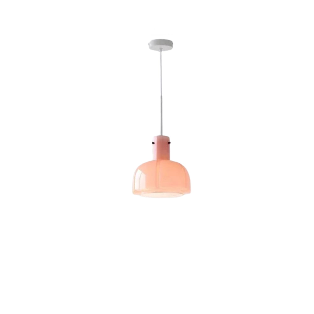 Lustre opaline rétro en verre coloré, cinq teintes, vue 12