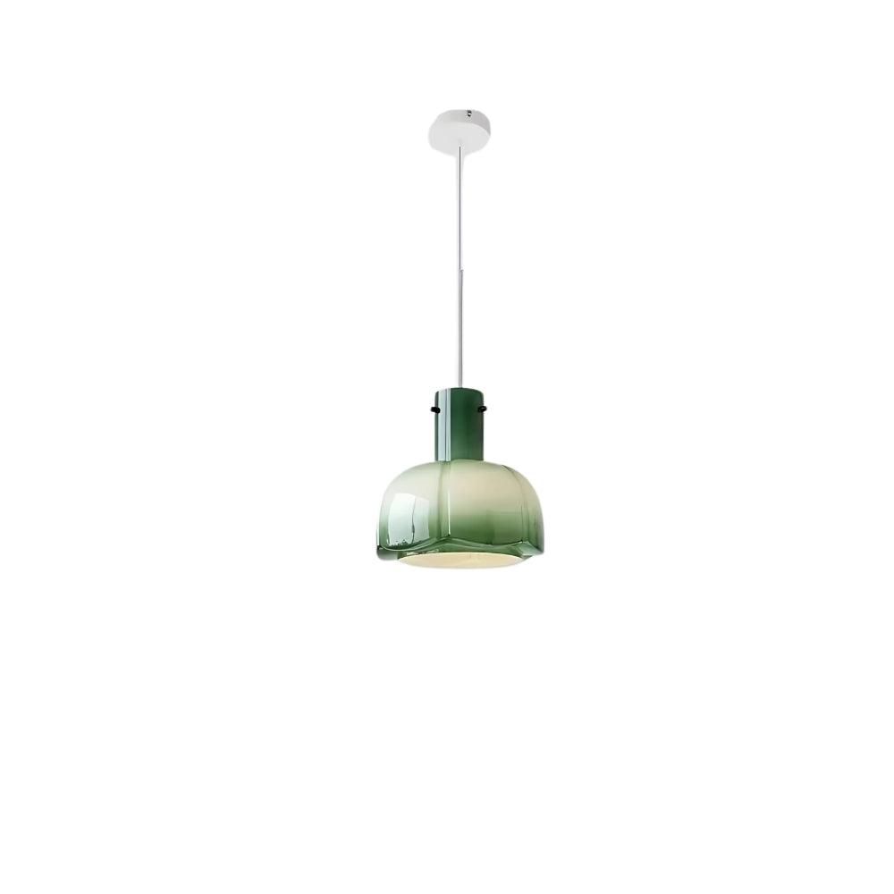 Lustre opaline rétro en verre coloré, cinq teintes, vue 13