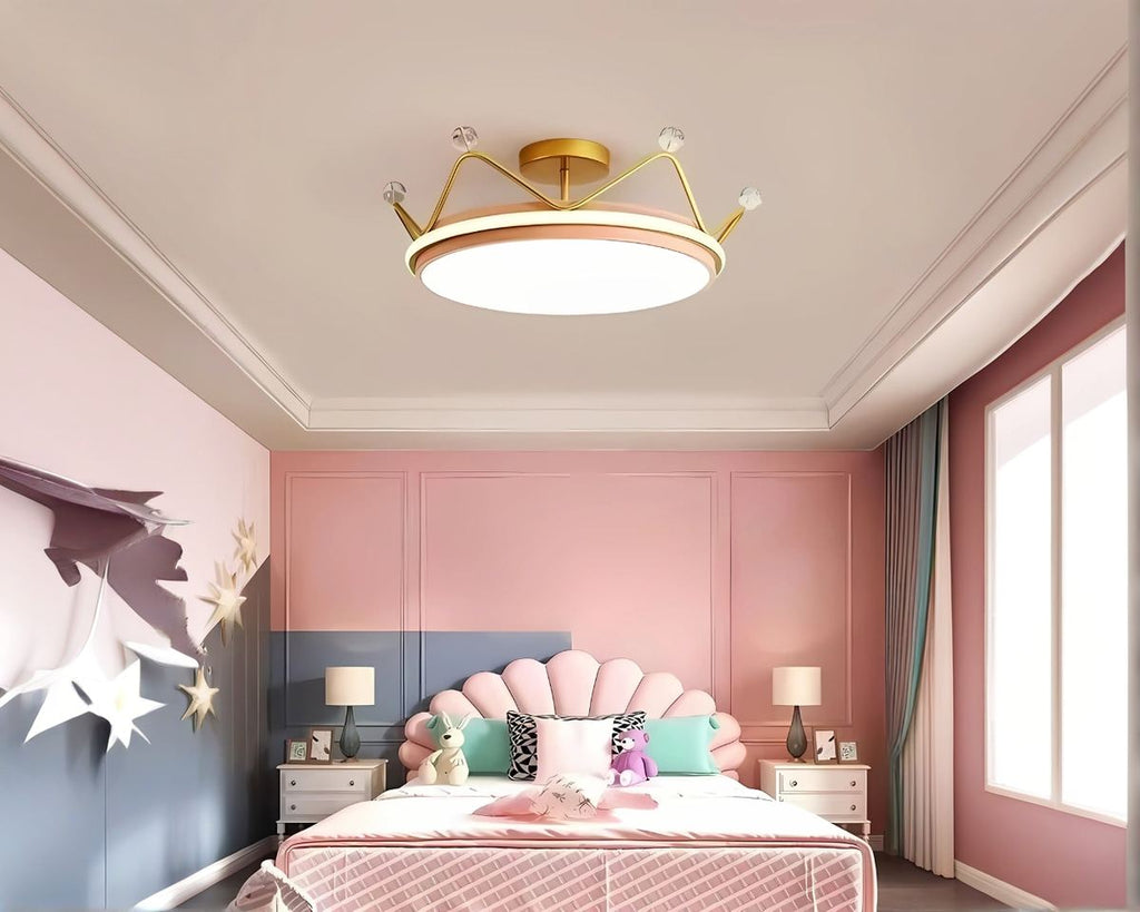 Lustre chambre couronne à projection d'étoiles, vue 4
