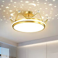 Lustre chambre couronne à projection d'étoiles, vue 6