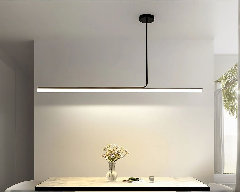 Lustre moderne linéaire fin de 120 cm à LED