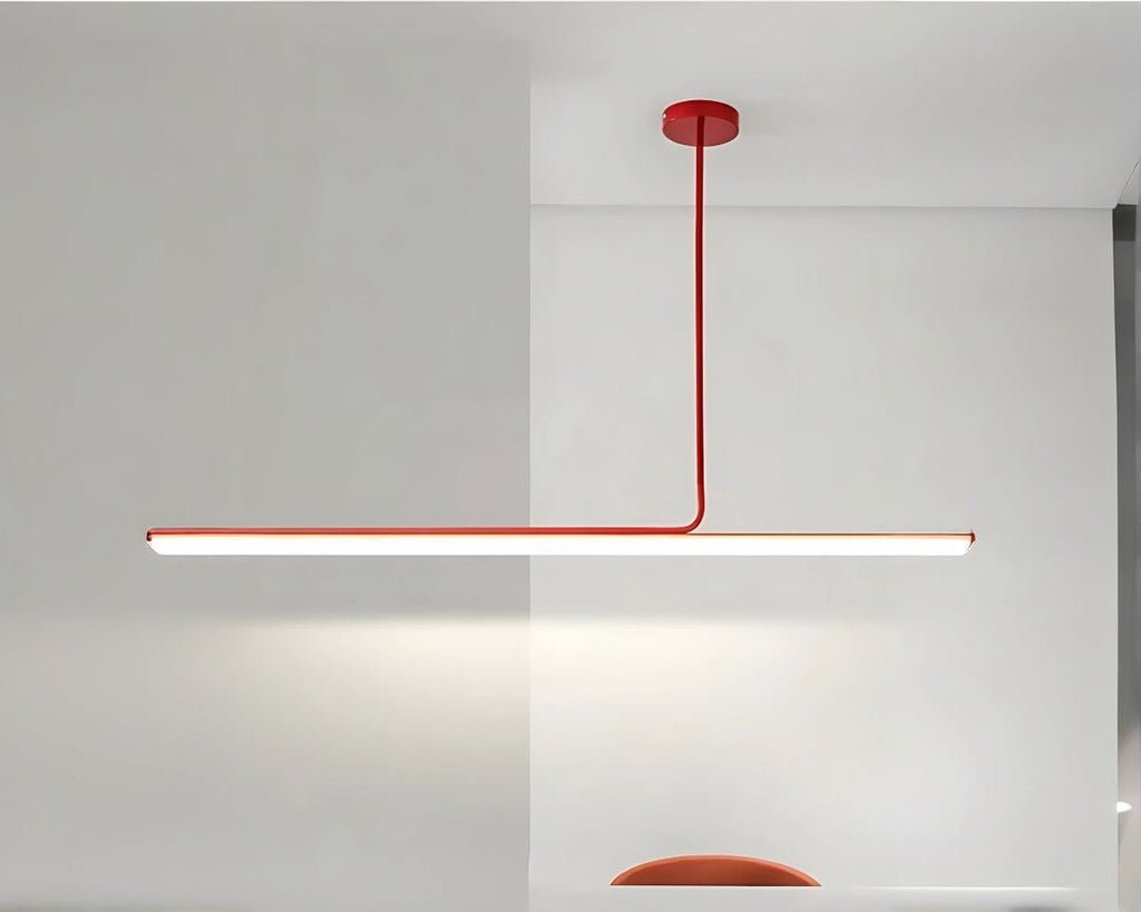 Lustre moderne linéaire fin de 120 cm à LED, vue 5