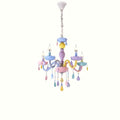 Lustre chambre chandelier à gouttelettes multicolores, vue 12
