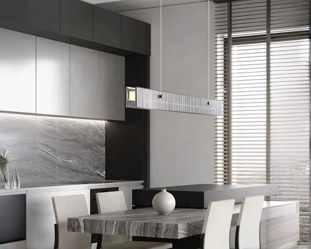 Lustre LED barre en acrylique de 120 cm, vue 2