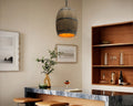 Lustre campagne tonneau en bois cerclé de fer