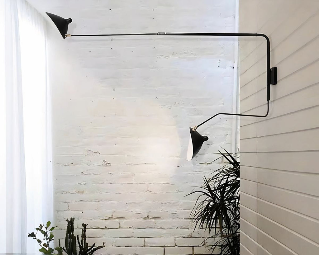 Lustre mural orientable à deux bras, vue 2