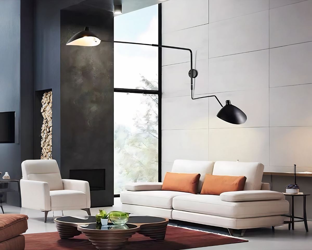 Lustre mural orientable à deux bras, vue 3