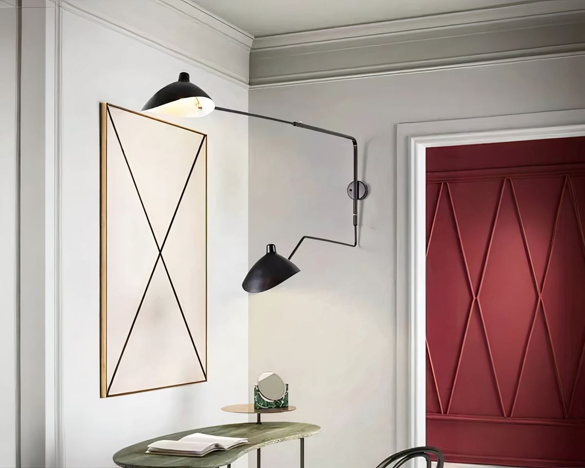 Lustre mural orientable à deux bras, vue 5