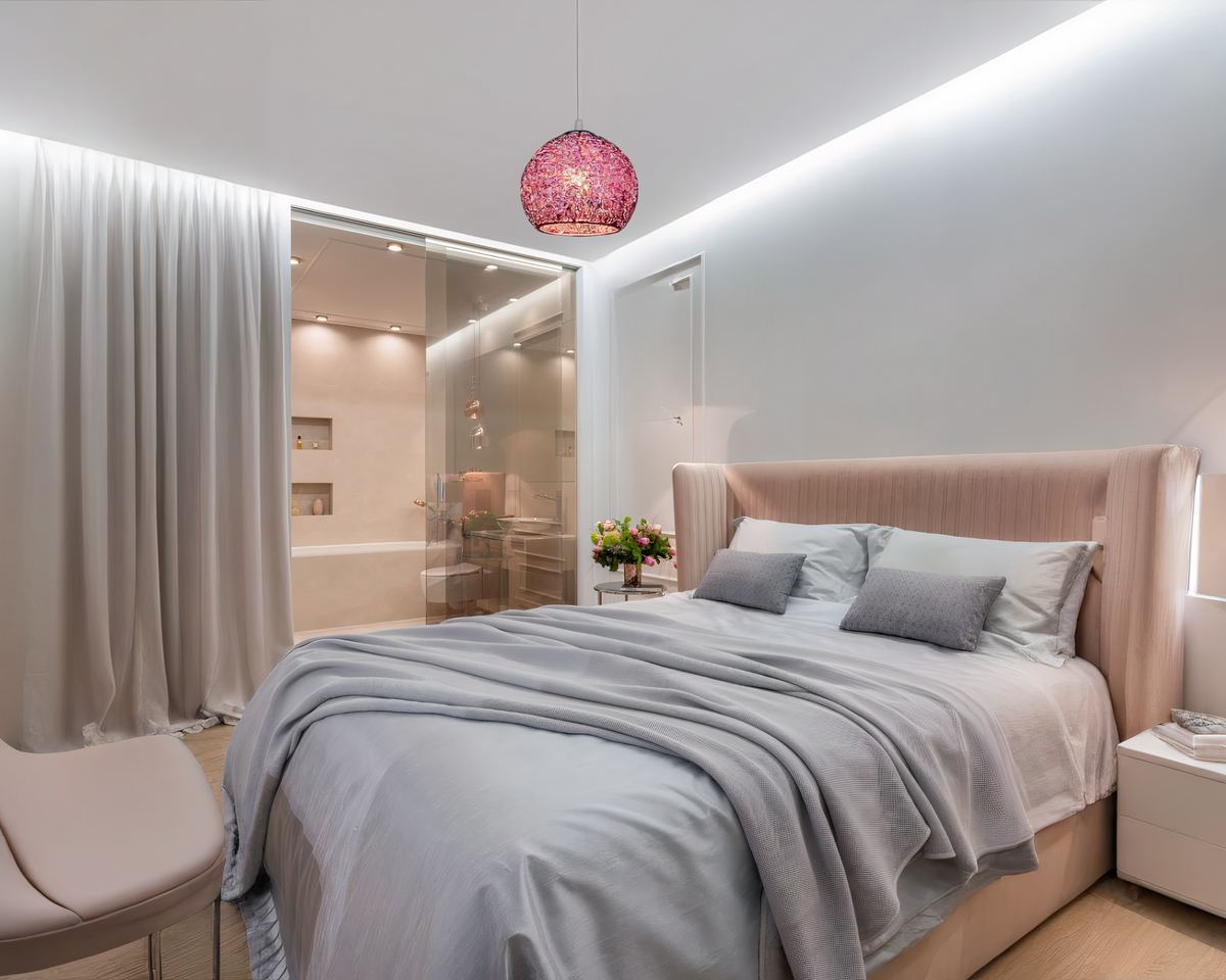 Lustre chambre ado boule en fil d'aluminium emmêlé, vue 4