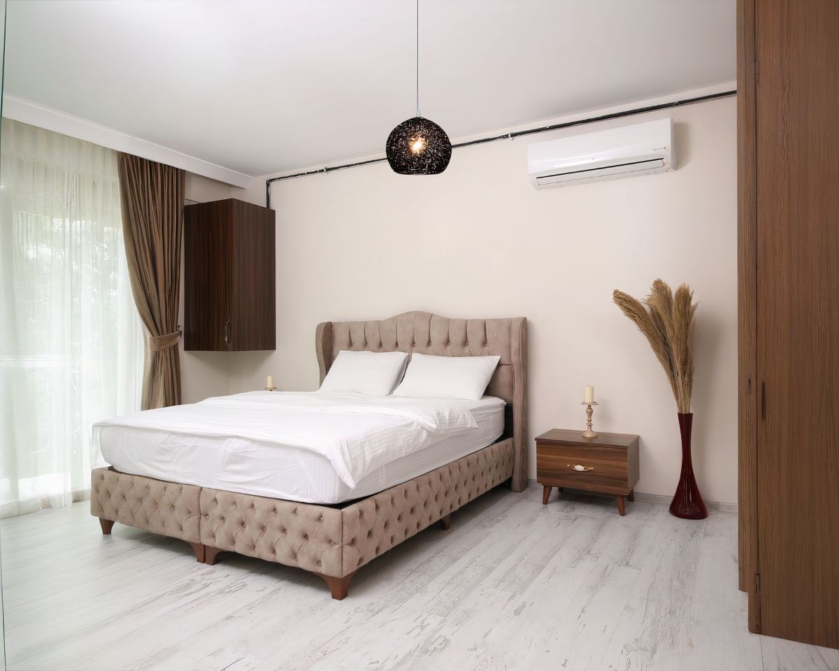 Lustre chambre ado boule en fil d'aluminium emmêlé, vue 6