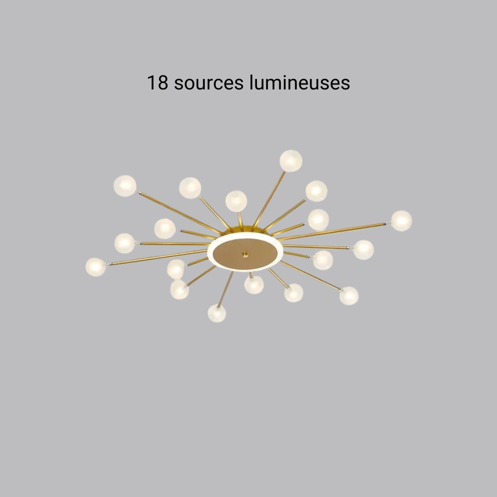 Lustre salle à manger spoutnik plafonnier extra-plat, vue 10