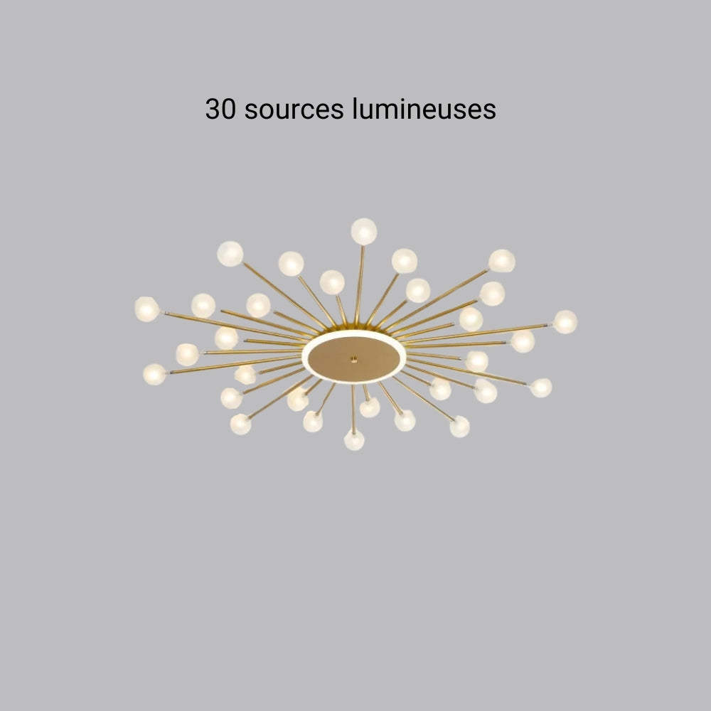 Lustre salle à manger spoutnik plafonnier extra-plat, vue 12