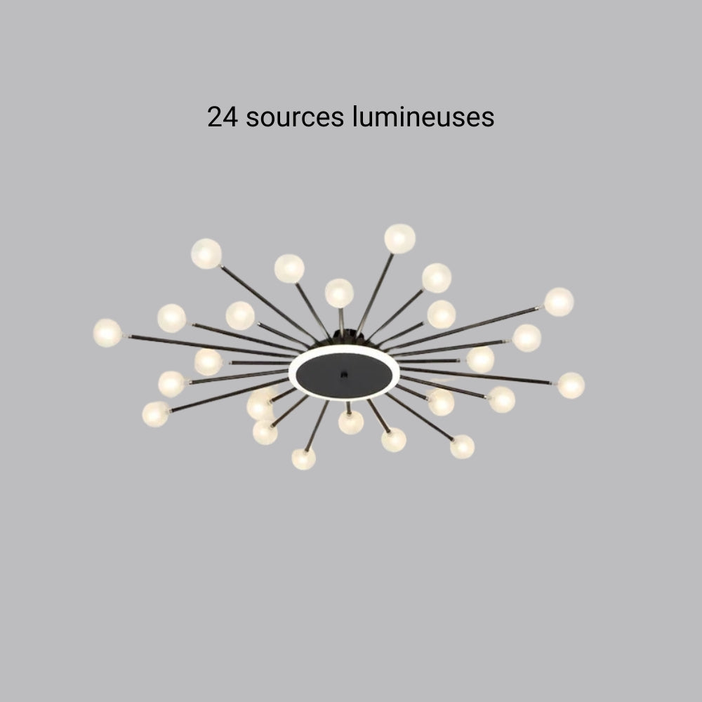 Lustre salle à manger spoutnik plafonnier extra-plat, vue 14