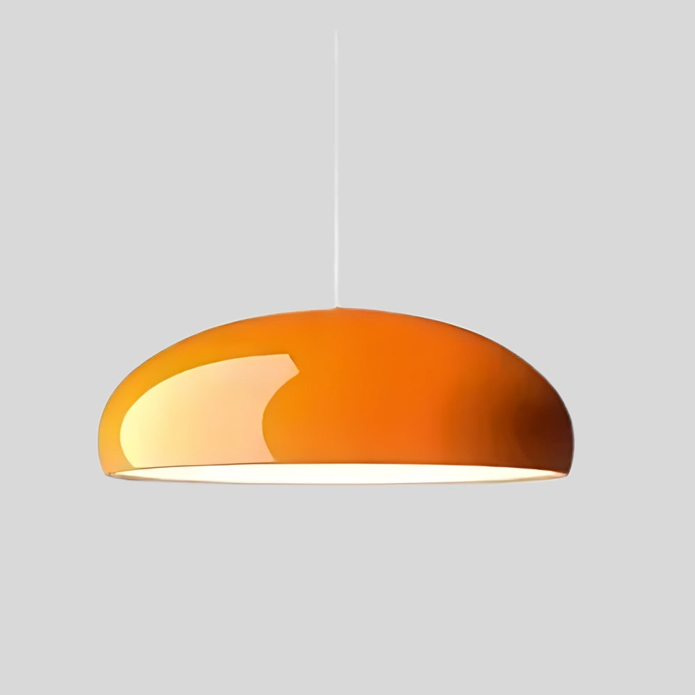 Lustre entrée abat-jour chapeau en métal coloré, vue 7