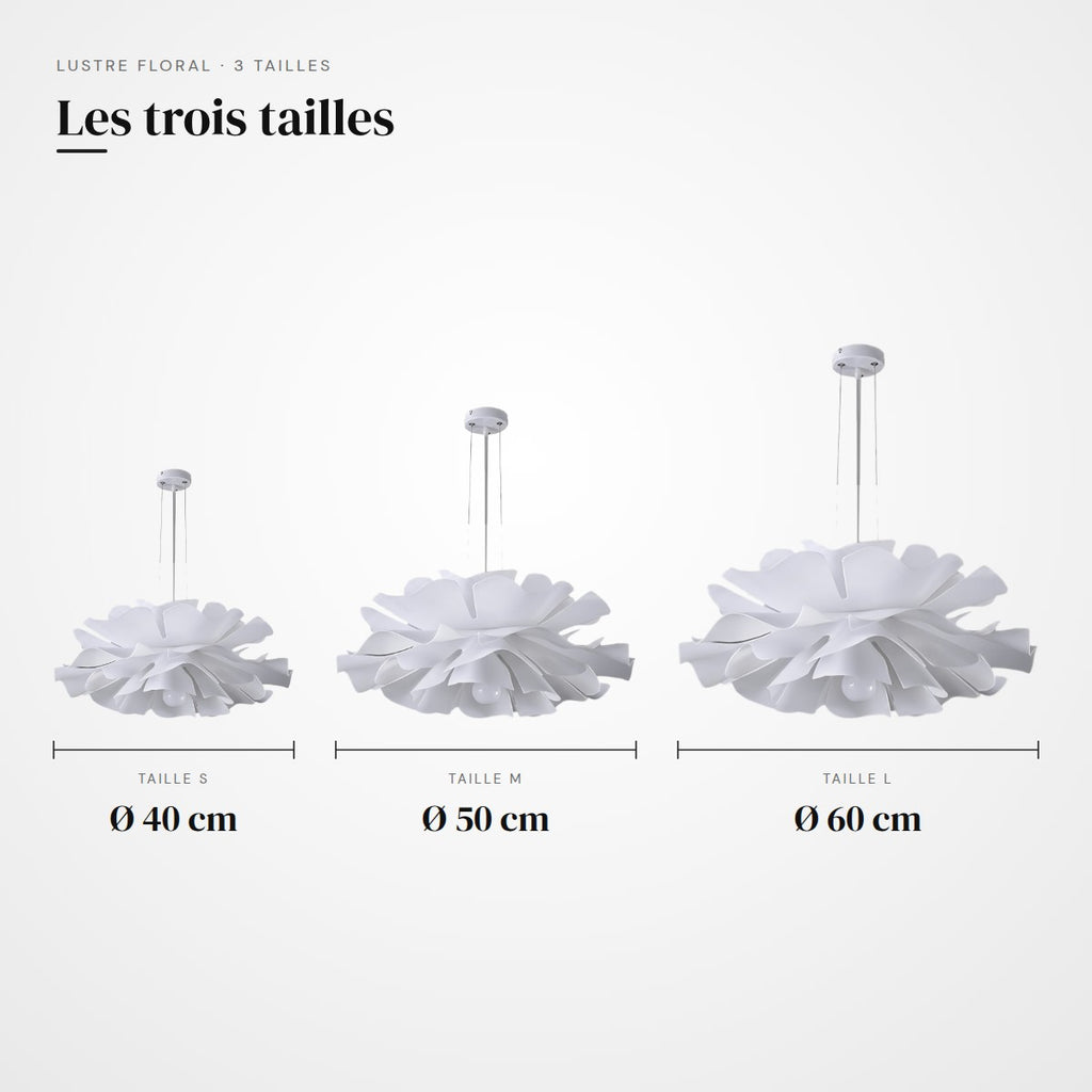 Lustre chambre cocooning à pétales superposés, vue 4