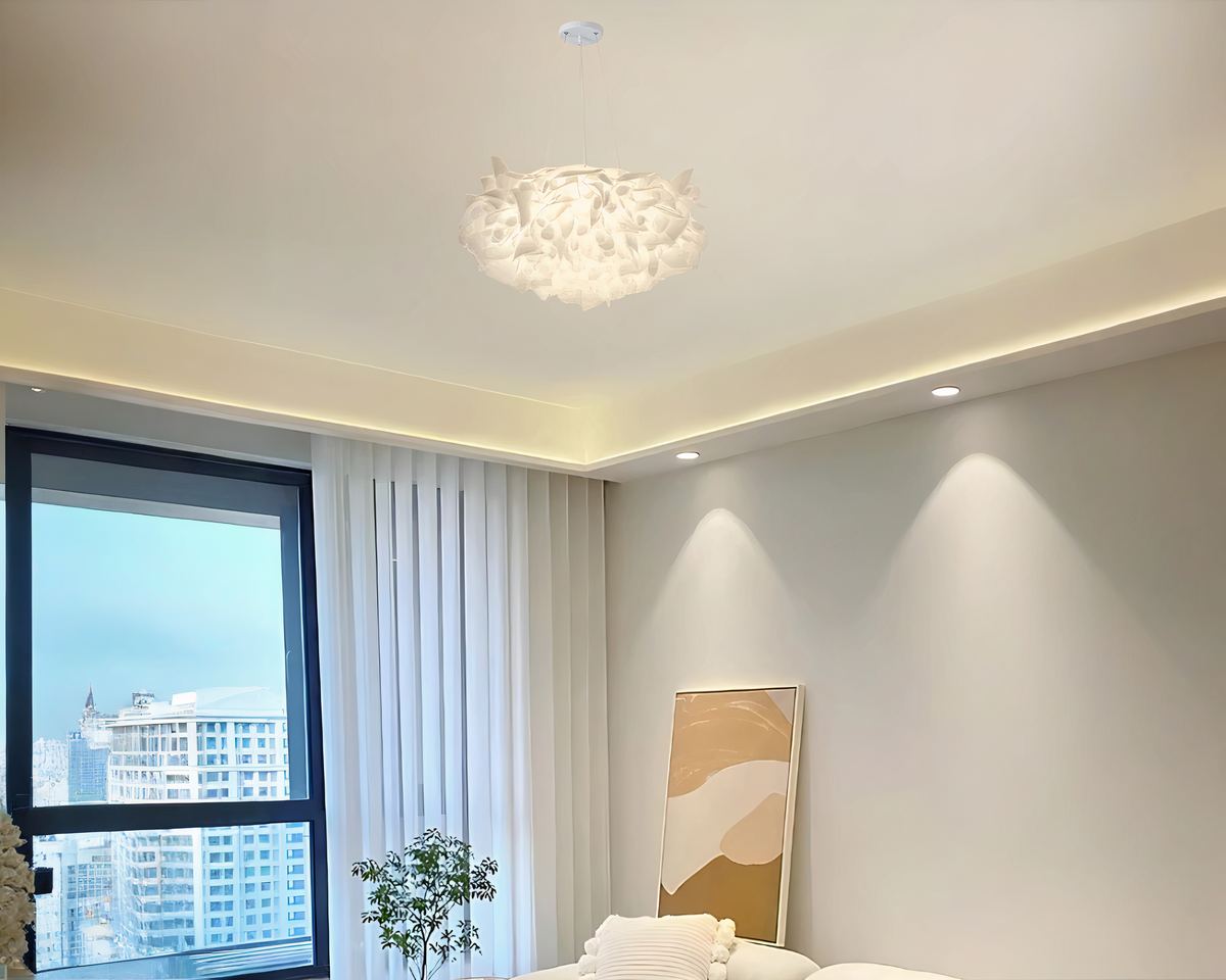 Lustre chambre cocooning nuage de pétales, vue 5
