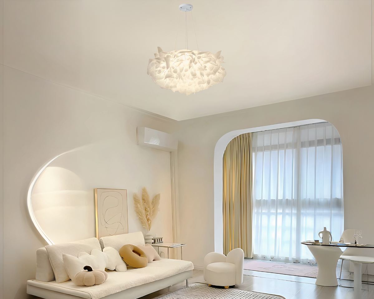 Lustre chambre cocooning nuage de pétales, vue 6