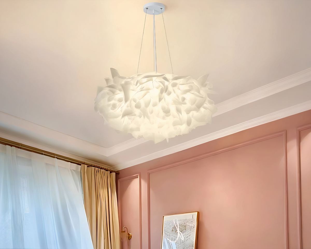 Lustre chambre cocooning nuage de pétales, vue 7