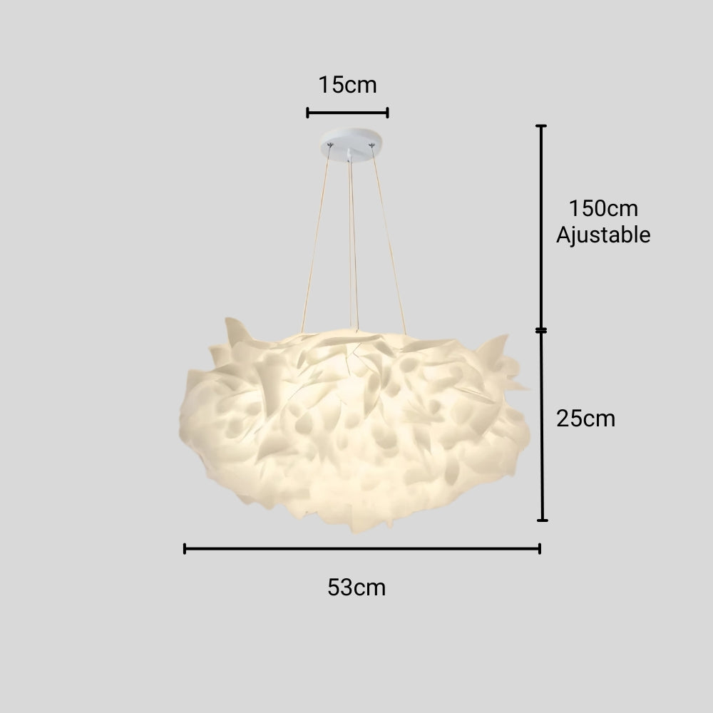Lustre chambre cocooning nuage de pétales, vue 9