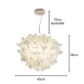 Lustre chambre cocooning fleur en acrylique blanc, vue 8