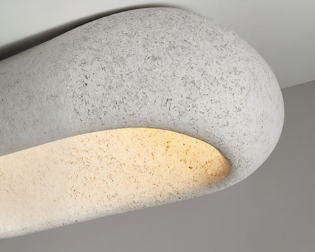 Lustre japonais plafonnier dôme Wabi Sabi, vue 4