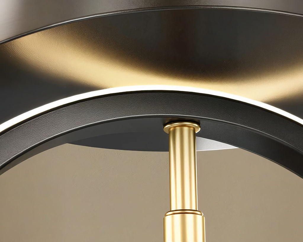 Lustre dressing plafonnier géométrique rond ou carré, vue 8