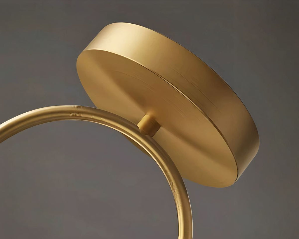 Lustre entrée à deux globes sur tige métallique, vue 7