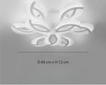 Lustre moderne salon en pétales blancs avec télécommande, vue 8