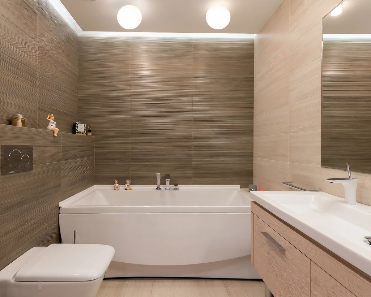 Lustre salle de bain sphère en verre effet cristal, vue 3