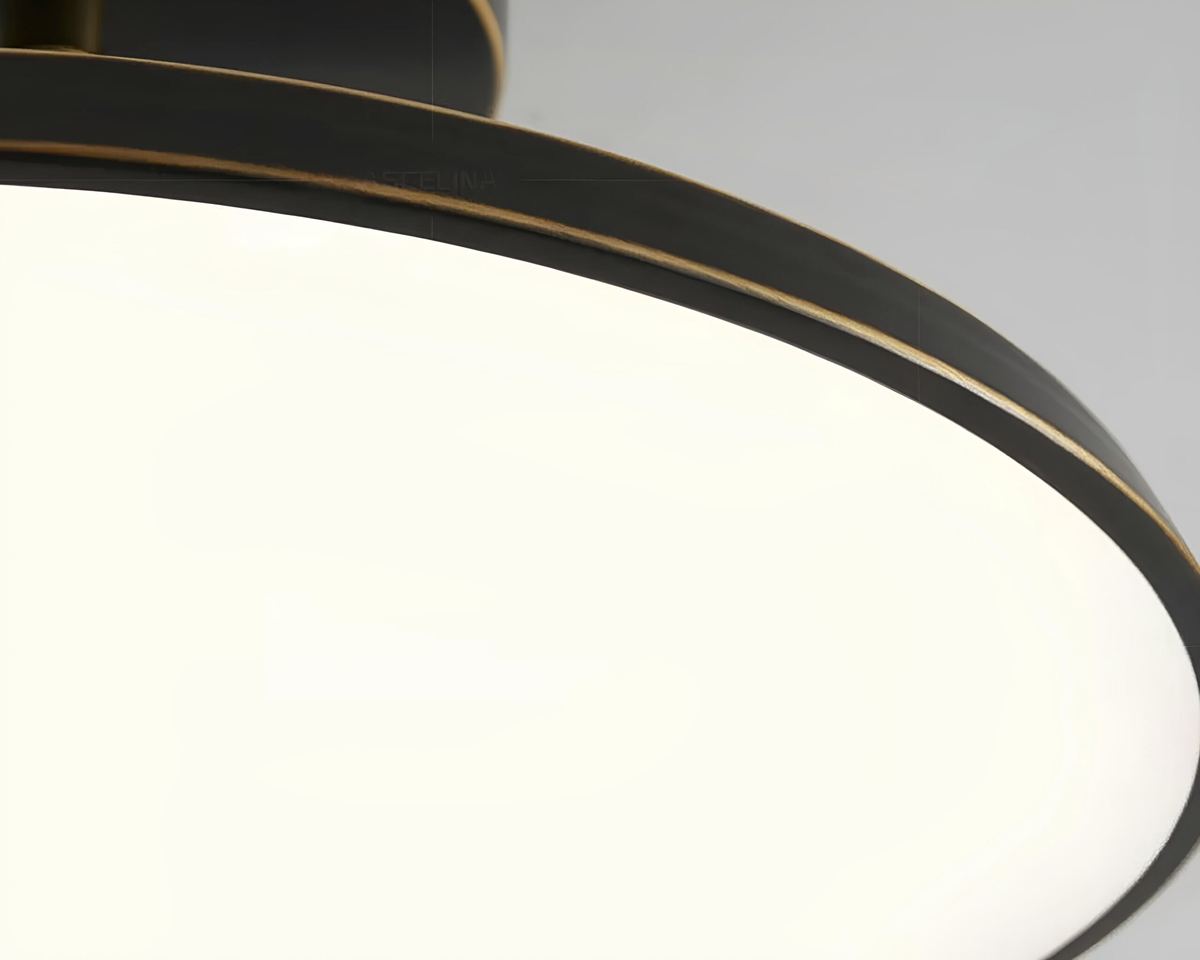 Lustre salle de bain plafonnier rond orientable, vue 5