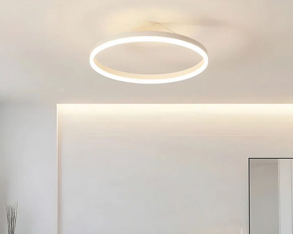 Lustre salle de bain en anneau lumineux LED, vue 4