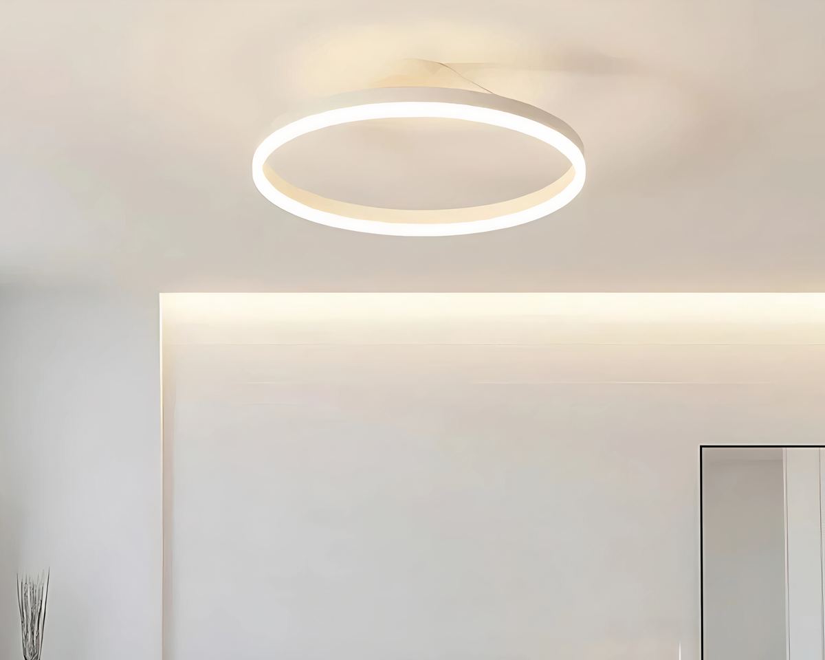 Lustre salle de bain en anneau lumineux LED, vue 4